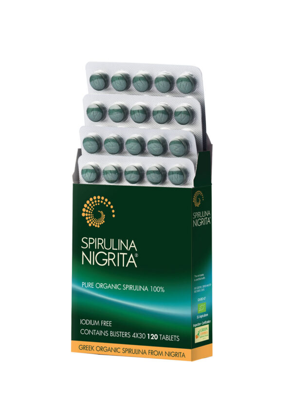spirulina nigrita σπιρουλινα σερρων σπιρουλίνα νιγρίτας iodium free